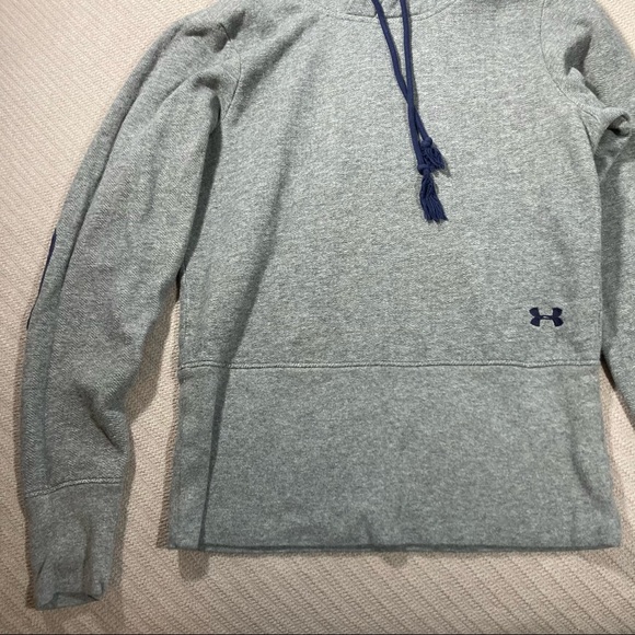 Under Armour Hooded Sweatshirt Hoodie with Elbow Patches - Picture 4 of 15